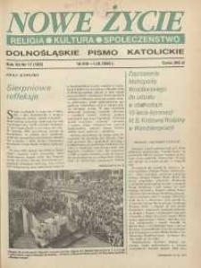 Nowe Życie: dolnośląskie pismo katolickie: religia, kultura, społeczeństwo, 1990, nr 17 (185)