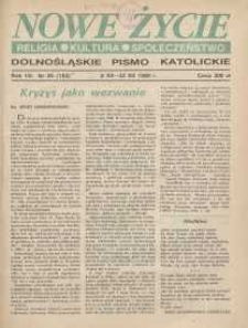 Nowe Życie: dolnośląskie pismo katolickie: religia, kultura, społeczeństwo, 1990, nr 25 (193)