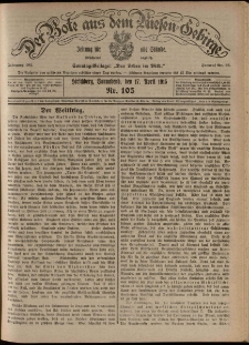 Der Bote aus dem Riesen-Gebirge : Zeitung f&uuml;r alle St&auml;nde, R. 103, 1915, nr 105