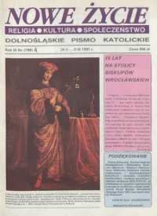 Nowe Życie: dolnośląskie pismo katolickie: religia, kultura, społeczeństwo, 1991, nr 4 (198)