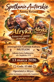 Spotkanie autorskie z Anną Reizer - plakat [Dokument życia społecznego]