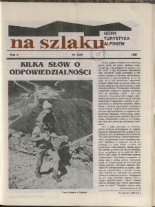 Na Szlaku : g&oacute;ry, turystyka, alpinizm, 1991, nr 5/29