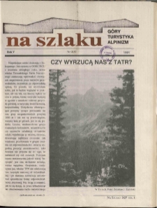 Na Szlaku : g&oacute;ry, turystyka, alpinizm, 1991, nr 3/27