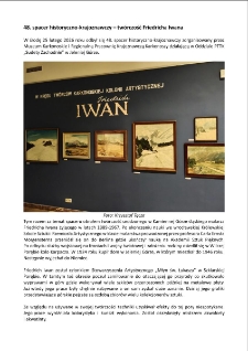 48. spacer historyczno-krajoznawczy &ndash; tw&oacute;rczość Friedricha Iwana [Dokument elektroniczny]