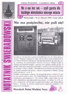 Notatnik Świeradowski, 1999, nr 4 (marzec)