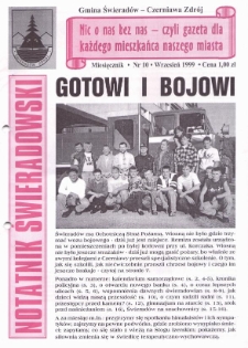 Notatnik Świeradowski, 1999, nr 10 (wrzesień)