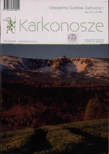 Karkonosze : czasopismo Sudet&oacute;w Zachodnich, 2022, nr 1 (307)