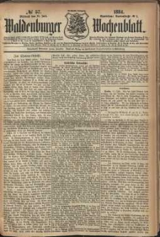 Waldenburger Wochenblatt, Jg. 30, 1884, nr 57