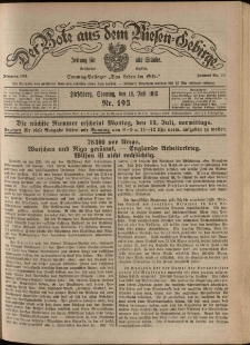 Der Bote aus dem Riesen-Gebirge : Zeitung f&uuml;r alle St&auml;nde, R. 103, 1915, nr 195