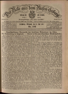 Der Bote aus dem Riesen-Gebirge : Zeitung f&uuml;r alle St&auml;nde, R. 103, 1915, nr 198