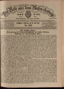 Der Bote aus dem Riesen-Gebirge : Zeitung f&uuml;r alle St&auml;nde, R. 103, 1915, nr 205