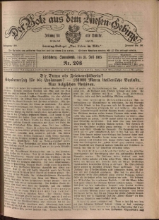 Der Bote aus dem Riesen-Gebirge : Zeitung f&uuml;r alle St&auml;nde, R. 103, 1915, nr 208