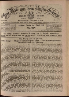 Der Bote aus dem Riesen-Gebirge : Zeitung f&uuml;r alle St&auml;nde, R. 103, 1915, nr 209