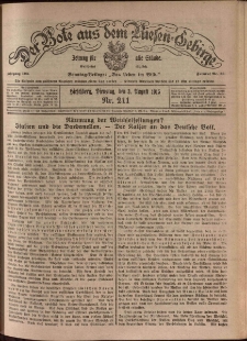 Der Bote aus dem Riesen-Gebirge : Zeitung f&uuml;r alle St&auml;nde, R. 103, 1915, nr 211
