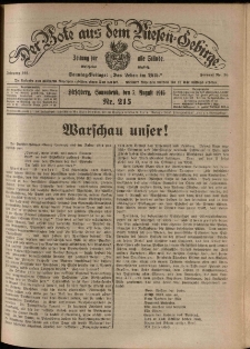 Der Bote aus dem Riesen-Gebirge : Zeitung f&uuml;r alle St&auml;nde, R. 103, 1915, nr 215