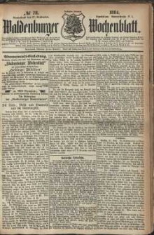 Waldenburger Wochenblatt, Jg. 30, 1884, nr 78