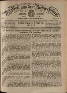 Der Bote aus dem Riesen-Gebirge : Zeitung f&uuml;r alle St&auml;nde, R. 103, 1915, nr 225