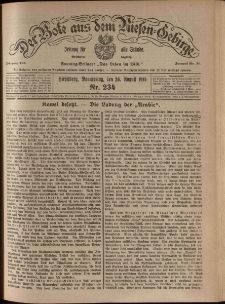 Der Bote aus dem Riesen-Gebirge : Zeitung f&uuml;r alle St&auml;nde, R. 103, 1915, nr 234