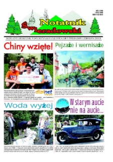 Notatnik Świeradowski : bezpłatny miesięcznik wsp&oacute;lnoty samorządowej Gminy Świerad&oacute;w-Czerniawa Zdr&oacute;j, 2009, nr 7 (128)