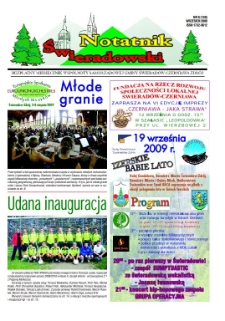 Notatnik Świeradowski : bezpłatny miesięcznik wsp&oacute;lnoty samorządowej Gminy Świerad&oacute;w-Czerniawa Zdr&oacute;j, 2009, nr 9 (130)