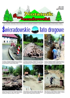 Notatnik Świeradowski : bezpłatny miesięcznik wsp&oacute;lnoty samorządowej Gminy Świerad&oacute;w-Czerniawa Zdr&oacute;j, 2010, nr 7 (140)