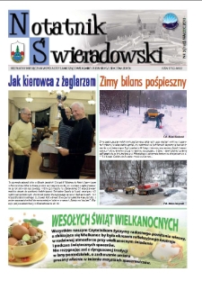 Notatnik Świeradowski : bezpłatny miesięcznik wsp&oacute;lnoty samorządowej Gminy Miejskiej Świerad&oacute;w-Zdr&oacute;j, 2012, nr 3 (160)