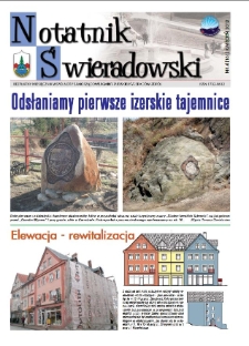 Notatnik Świeradowski : bezpłatny miesięcznik wsp&oacute;lnoty samorządowej Gminy Miejskiej Świerad&oacute;w-Zdr&oacute;j, 2012, nr 4 (161)