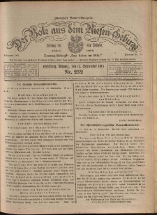 Der Bote aus dem Riesen-Gebirge : Zeitung f&uuml;r alle St&auml;nde, R. 103, 1915, nr 252