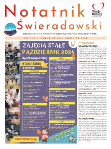 Notatnik Świeradowski : bezpłatny miesięcznik wsp&oacute;lnoty samorządowej Gminy Miejskiej Świerad&oacute;w-Zdr&oacute;j, 2024, nr 9 (310)