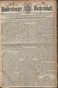 Waldenburger Wochenblatt, Jg. 30, 1884, nr 93