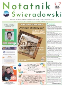 Notatnik Świeradowski : bezpłatny miesięcznik wsp&oacute;lnoty samorządowej Gminy Miejskiej Świerad&oacute;w-Zdr&oacute;j, 2023, nr 3 (292)
