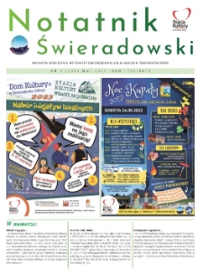 Notatnik Świeradowski : bezpłatny miesięcznik wsp&oacute;lnoty samorządowej Gminy Miejskiej Świerad&oacute;w-Zdr&oacute;j, 2023, nr 5 (294)
