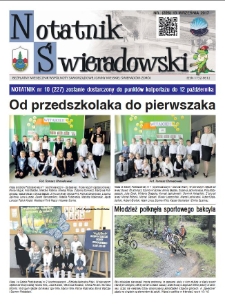 Notatnik Świeradowski : bezpłatny miesięcznik wsp&oacute;lnoty samorządowej Gminy Miejskiej Świerad&oacute;w-Zdr&oacute;j, 2017, nr 9 (226)