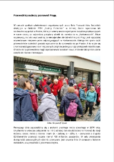 Przewodnicy sudeccy poznawali Pragę [Dokument elektroniczny]