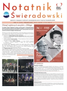 Notatnik Świeradowski : bezpłatny miesięcznik wsp&oacute;lnoty samorządowej Gminy Miejskiej Świerad&oacute;w-Zdr&oacute;j, 2022, nr 9 (286)