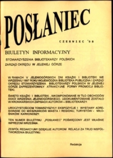 Posłaniec : biuletyn, 1998, nr 3