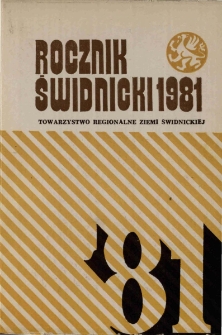 Rocznik Świdnicki, T. 9 (1981)