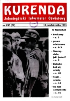 Kurenda : jeleniogórski informator oświatowy, 1993, nr 8 (51)