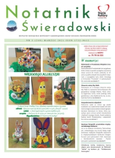 Notatnik Świeradowski : bezpłatny miesięcznik wsp&oacute;lnoty samorządowej Gminy Miejskiej Świerad&oacute;w-Zdr&oacute;j, 2021, nr 3 (268) (marzec)