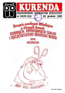 Kurenda : jeleniogórski informator oświatowy, 1993, nr 10 (53)