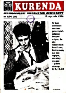 Kurenda : jeleniogórski informator oświatowy, 1994, nr 1 (54)