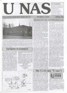 U Nas : miesięcznik jaworzyński, 1996, nr 27