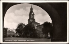 Hirschberg i. Rsgb., Laubenbogen mit Rathaus [Dokument ikonograficzny]