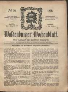 Waldenburger Wochenblatt, Jg. 5, 1859, nr 26