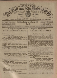 Der Bote aus dem Riesen-Gebirge : Zeitung f&uuml;r alle St&auml;nde, R. 104, 1916, nr 2