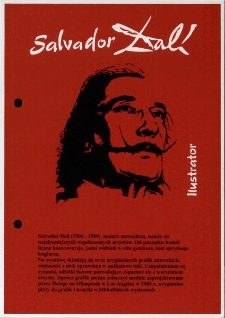 Salvador Dali - ilustrator - ulotka [Dokument życia społecznego]