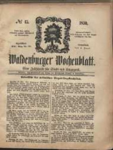 Waldenburger Wochenblatt, Jg. 5, 1859, nr 45