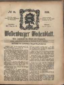 Waldenburger Wochenblatt, Jg. 5, 1859, nr 46