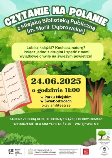 Czytanie na Polanie - plakat [Dokument życia społecznego]