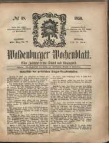 Waldenburger Wochenblatt, Jg. 5, 1859, nr 48